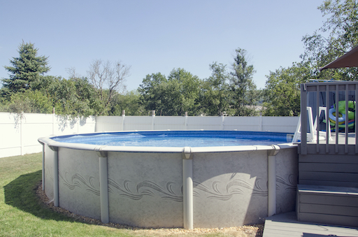 Above ground swimming pool above ground pool - circle shape