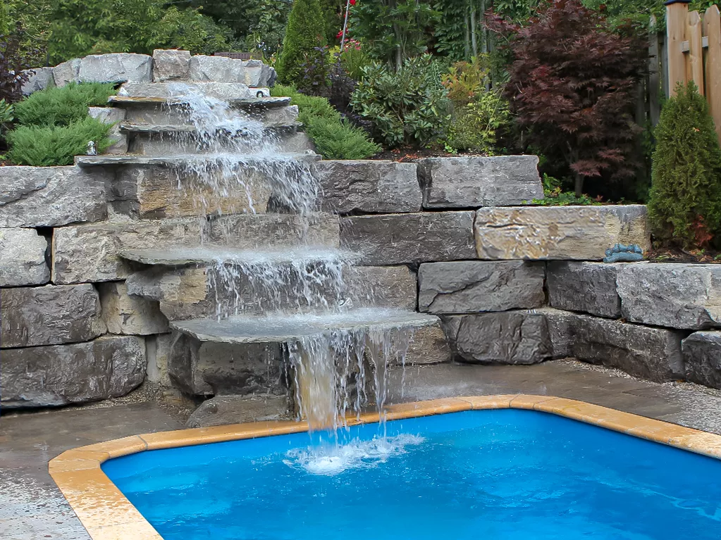 BubblersWaterfalls_Waterfall pool water features - waterfall