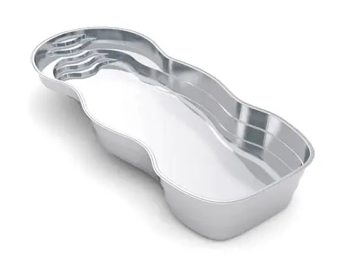 Leisure Pools Caribbean fiberglass pool shape