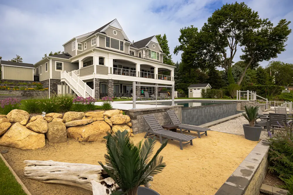 Dymond Pool & Spa 3 A Harbor View Masterpiece of a swimming pool in Long Island