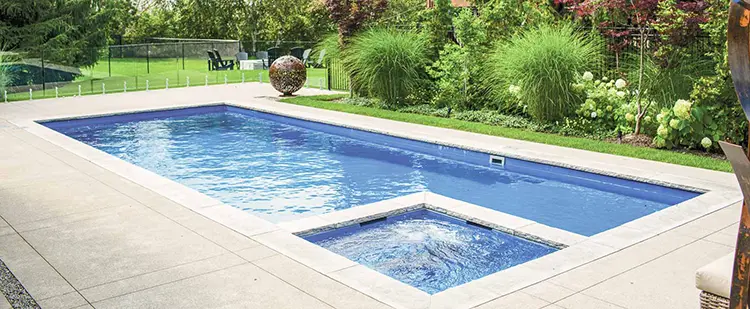 IconDepth Leisure Pools Icon inground fiberglass swimming pool