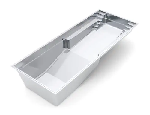 Leisure Pools Infinity fiberglass pool shape