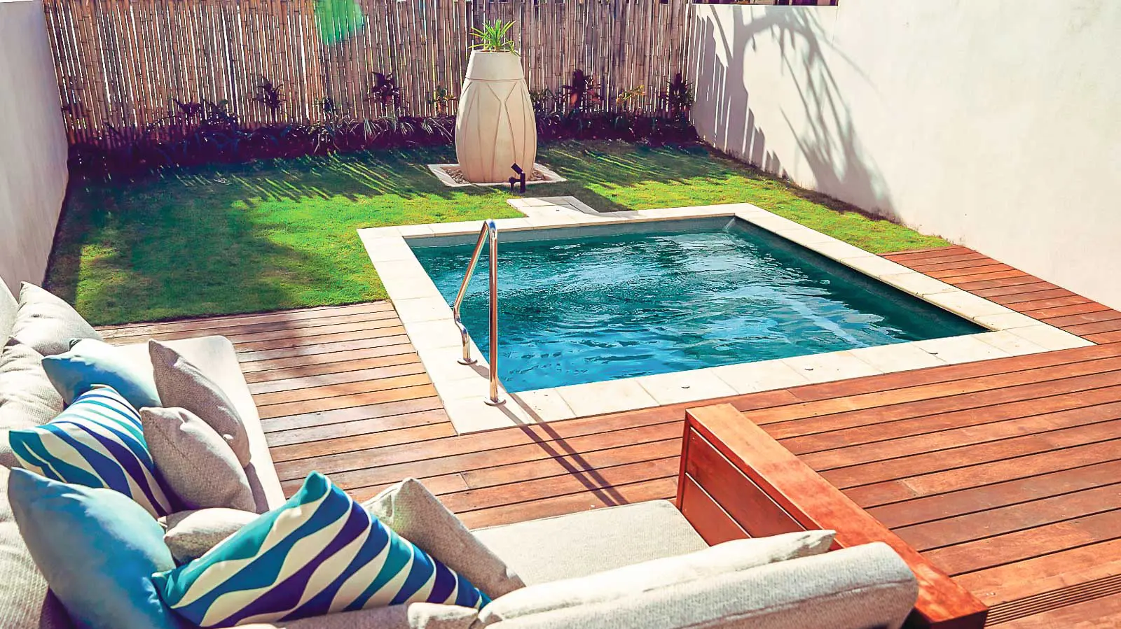 Leisure-Pools-Fiji-Plunge-fiberglass-pool The Fiji Plunge pool from Leisure Pools
