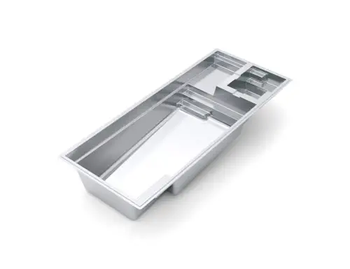 Leisure Pools Limitless: compact fiberglass inground pool with built-in spa and splash pad