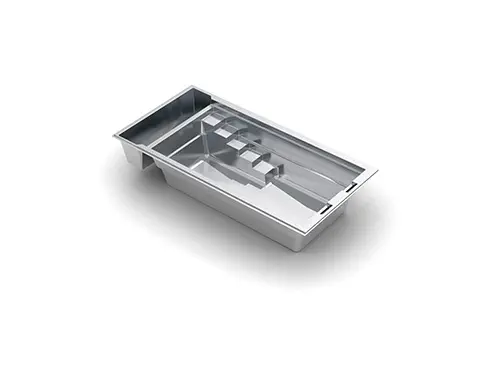 LPEU-TheCubeLinear7m The Cube 23 fiberglass swimming pool model