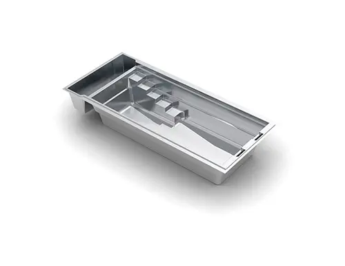 LPEU-TheCubeLinear8m The Cube 26 fiberglass swimming pool model