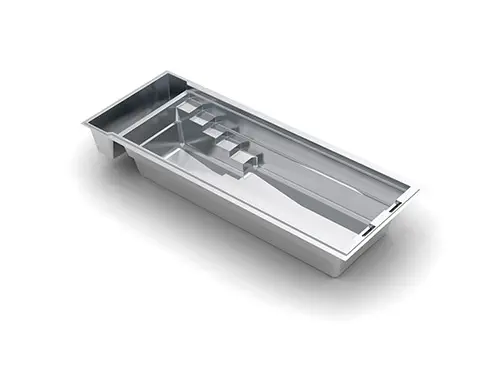 LPEU-TheCubeLinear9m The Linear 30 fiberglass swimming pool model