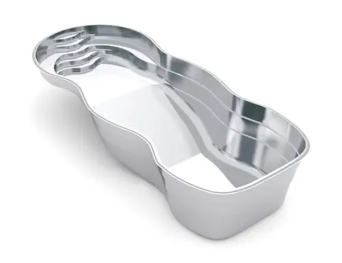 Leisure Pools Mediterranean fiberglass pool shape