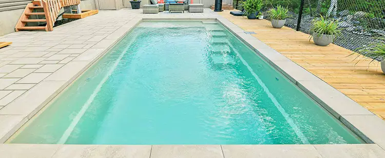 Precision Depth inground fiberglass swimming pool
