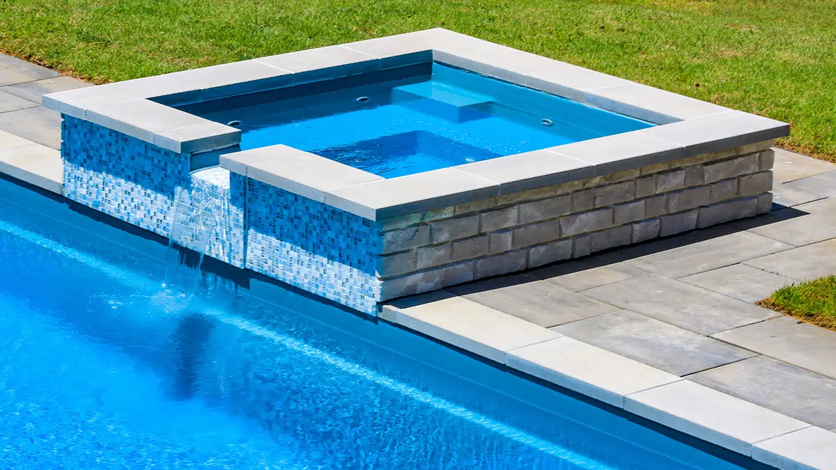 Inground Spa A spa is one of the best ways to extend your pool usage